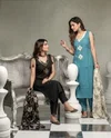 K 1235 By Naisha Vatican Manual Work Kurti With Bottom Dupatta 